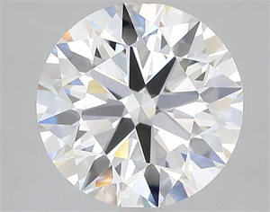 Picture of Lab Grown Diamond 4.09 Carats, Round with Ideal Cut, F Color, VVS2 Clarity and Certified by IGI