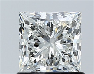 Picture of Natural Diamond 1.02 Carats, Princess with  Cut, I Color, SI1 Clarity and Certified by GIA