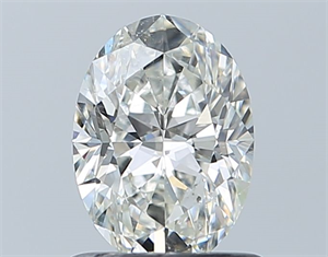 Picture of Natural Diamond 0.90 Carats, Oval with  Cut, H Color, SI1 Clarity and Certified by GIA