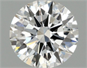 Lab Grown Diamond 1.04 Carats, Round with Ideal Cut, E Color, VVS2 Clarity and Certified by IGI