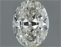 Natural Diamond 0.70 Carats, Oval with  Cut, H Color, VVS2 Clarity and Certified by IGI