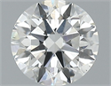 Natural Diamond 0.51 Carats, Round with Excellent Cut, F Color, SI1 Clarity and Certified by GIA