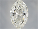 Natural Diamond 0.40 Carats, Marquise with  Cut, H Color, VS2 Clarity and Certified by IGI