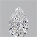 Diamante Natural 0.50 quilates, De pera , Color D, claridad SI1 y certificado GIA