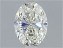 Diamante Natural 0.43 quilates, Ovalado , Color J, claridad VVS2 y certificado GIA