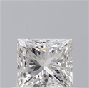 Natural Diamond 0.41 Carats, Princess with  Cut, F Color, VS2 Clarity and Certified by GIA