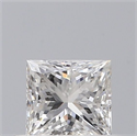 Natural Diamond 0.41 Carats, Princess with  Cut, F Color, VS2 Clarity and Certified by GIA