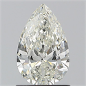 Natural Diamond 1.01 Carats, Pear with  Cut, J Color, SI2 Clarity and Certified by GIA