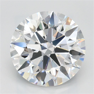 Picture of Lab Grown Diamond 3.09 Carats, Round with Ideal Cut, D Color, IF Clarity and Certified by IGI