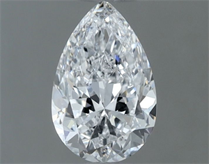 Picture of Natural Diamond 0.50 Carats, Pear with  Cut, D Color, VVS2 Clarity and Certified by GIA