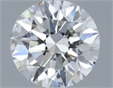 Natural Diamond 0.54 Carats, Round with Excellent Cut, E Color, VVS1 Clarity and Certified by GIA