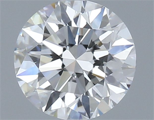 Picture of Natural Diamond 0.54 Carats, Round with Excellent Cut, E Color, VVS1 Clarity and Certified by GIA