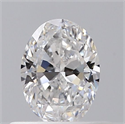 Natural Diamond 0.40 Carats, Oval with  Cut, D Color, VS2 Clarity and Certified by GIA