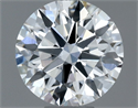 Natural Diamond 0.71 Carats, Round with Excellent Cut, F Color, VS1 Clarity and Certified by IGI