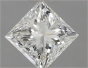 Natural Diamond 0.70 Carats, Princess with  Cut, J Color, VS2 Clarity and Certified by GIA