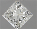 Natural Diamond 0.70 Carats, Princess with  Cut, J Color, VS2 Clarity and Certified by GIA