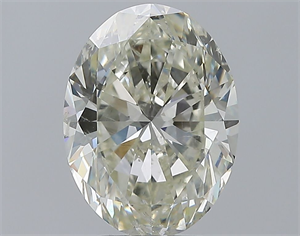 Picture of Natural Diamond 3.50 Carats, Oval with  Cut, K Color, SI2 Clarity and Certified by GIA