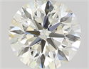 Natural Diamond 0.70 Carats, Round with Excellent Cut, K Color, VVS2 Clarity and Certified by GIA
