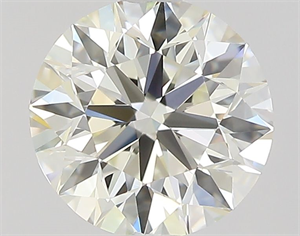 Picture of Natural Diamond 0.70 Carats, Round with Excellent Cut, K Color, VVS2 Clarity and Certified by GIA