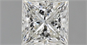 Natural Diamond 0.83 Carats, Princess with  Cut, H Color, VVS1 Clarity and Certified by IGI