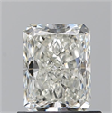 Natural Diamond 0.90 Carats, Radiant with  Cut, I Color, VVS2 Clarity and Certified by GIA