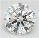 Lab Grown Diamond 2.50 Carats, Round with Ideal Cut, D Color, IF Clarity and Certified by IGI