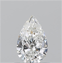 Natural Diamond 0.52 Carats, Pear with  Cut, F Color, VVS2 Clarity and Certified by GIA