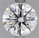 Lab Grown Diamond 2.00 Carats, Round with Excellent Cut, D Color, VS2 Clarity and Certified by IGI