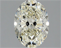 Natural Diamond 1.51 Carats, Oval with  Cut, K Color, VVS2 Clarity and Certified by GIA