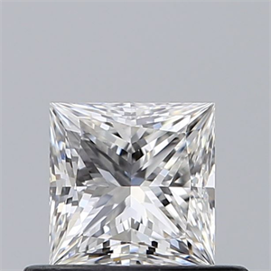 Picture of Natural Diamond 0.50 Carats, Princess with  Cut, E Color, VVS2 Clarity and Certified by GIA