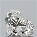 Natural Diamond 0.51 Carats, Heart with  Cut, I Color, IF Clarity and Certified by GIA