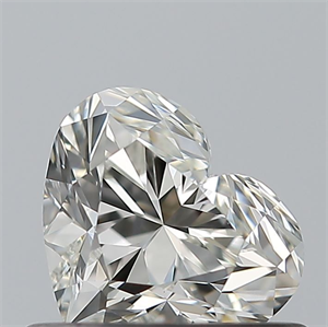 Picture of Natural Diamond 0.51 Carats, Heart with  Cut, I Color, IF Clarity and Certified by GIA