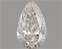 Natural Diamond 0.50 Carats, Pear with  Cut, H Color, SI1 Clarity and Certified by GIA