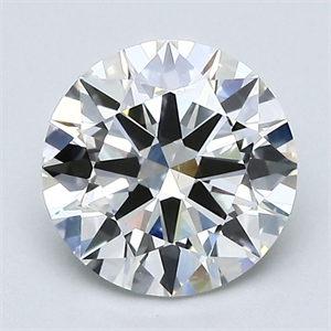 Picture of Natural Diamond 2.01 Carats, Round with Excellent Cut, I Color, VS2 Clarity and Certified by GIA