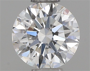 Picture of Natural Diamond 0.46 Carats, Round with Excellent Cut, E Color, VS2 Clarity and Certified by GIA