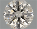 Natural Diamond 0.40 Carats, Round with Excellent Cut, K Color, I1 Clarity and Certified by IGI