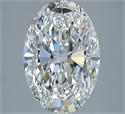 Diamante Natural 2.02 quilates, Ovalado , Color G, claridad VVS2 y certificado GIA