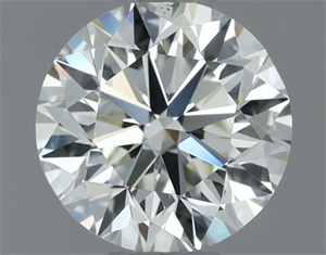 Picture of Natural Diamond 0.90 Carats, Round with Very Good Cut, I Color, VVS2 Clarity and Certified by IGI