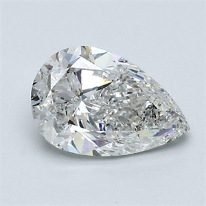 Picture of Natural Diamond 1.01 Carats, Pear with  Cut, G Color, SI2 Clarity and Certified by GIA
