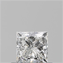 Natural Diamond 0.52 Carats, Princess with  Cut, G Color, VVS2 Clarity and Certified by GIA