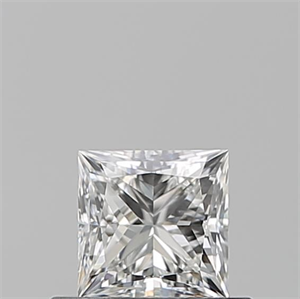 Picture of Natural Diamond 0.52 Carats, Princess with  Cut, G Color, VVS2 Clarity and Certified by GIA