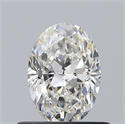 Natural Diamond 0.60 Carats, Oval with  Cut, G Color, VS1 Clarity and Certified by GIA