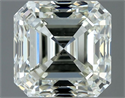Natural Diamond 1.00 Carats, Asscher with  Cut, J Color, VS2 Clarity and Certified by IGI