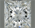 Natural Diamond 0.70 Carats, Princess with  Cut, I Color, VVS2 Clarity and Certified by IGI