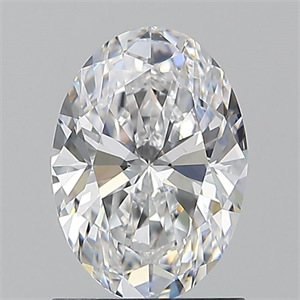 Picture of Natural Diamond 1.20 Carats, Oval with  Cut, D Color, VS2 Clarity and Certified by GIA