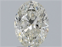 Natural Diamond 1.20 Carats, Oval with  Cut, H Color, SI2 Clarity and Certified by IGI