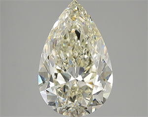 Picture of Natural Diamond 4.01 Carats, Pear with  Cut, M Color, VS1 Clarity and Certified by GIA