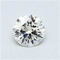 Diamante Natural 0.52 quilates, Redondo , Color L, claridad VVS1 y certificado GIA