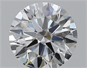 Diamante Natural 0.46 quilates, Redondo , Color F, claridad VVS2 y certificado GIA