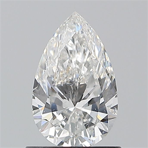 Picture of Natural Diamond 0.90 Carats, Pear with  Cut, F Color, SI2 Clarity and Certified by GIA